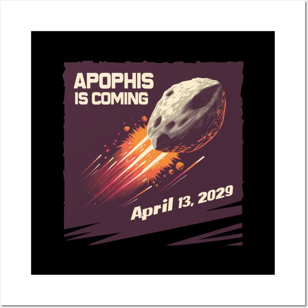 Apophis 99942 April 13 2029 Space Lover Comet Meteor Wall Art by Adam Brooq